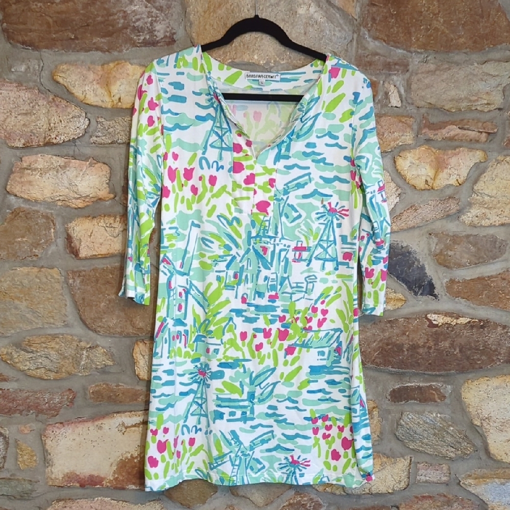 Barbara Gerwit Colorful Patterned Dress